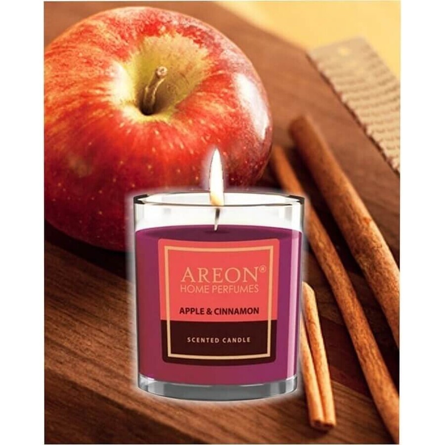 Areon Candle Apple & Cinnamon 120g 1×1 pc, candle