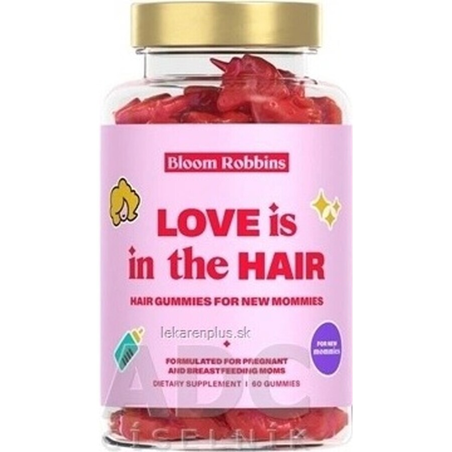 LOVE is in the HAIR - Chicle capilar para nuevas mamás 1×60 pcs, suplemento nutricional para mamás