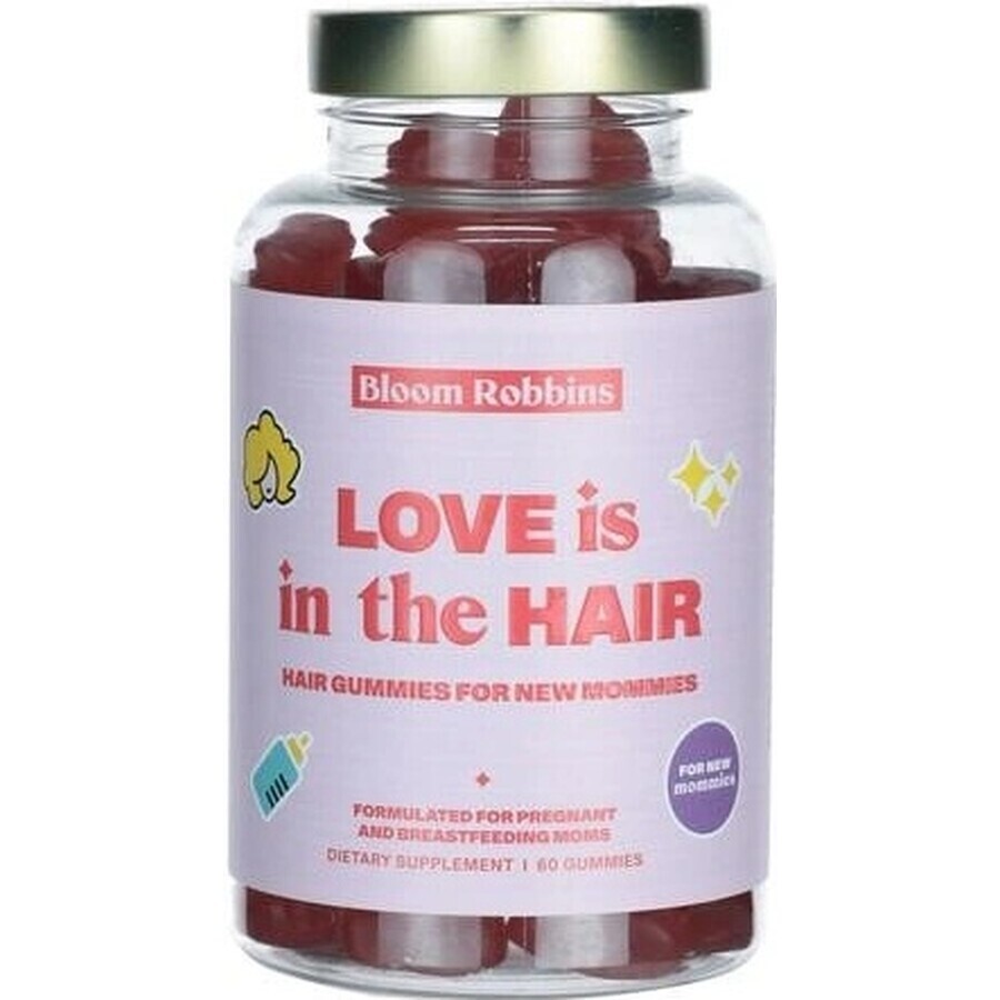 LOVE is in the HAIR - Chicle capilar para nuevas mamás 1×60 pcs, suplemento nutricional para mamás