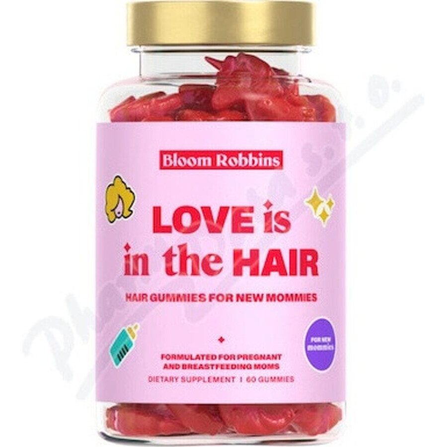 LOVE is in the HAIR - Chicle capilar para nuevas mamás 1×60 pcs, suplemento nutricional para mamás