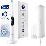 Oral B EK iO Series 9 Bianco alabastro + portaspazzolino + custodia da viaggio 1×1 set, spazzolino elettronico