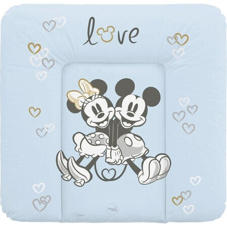 CEBA Disney Minnie & Mickey Blauw 1×1 stuks Zachte vervangingsmat voor commode (75x72)