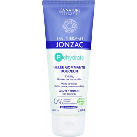 JONZAC Rehydrate GENTLE PEELING GEL BIO pentru față 1×75 ml