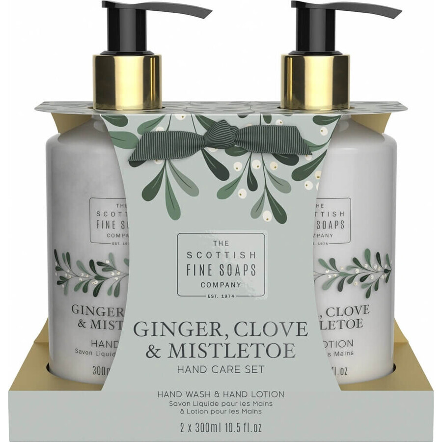 Set pentru îngrijirea mâinilor Scottish Fine Soaps - Ghimbir, cuișoare și vâsc 1×1set