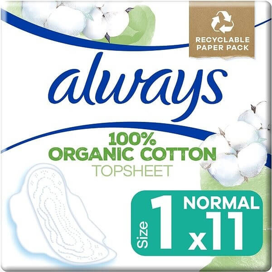 Always Cotton 11pcs Normal 1×11 buc, tampoane