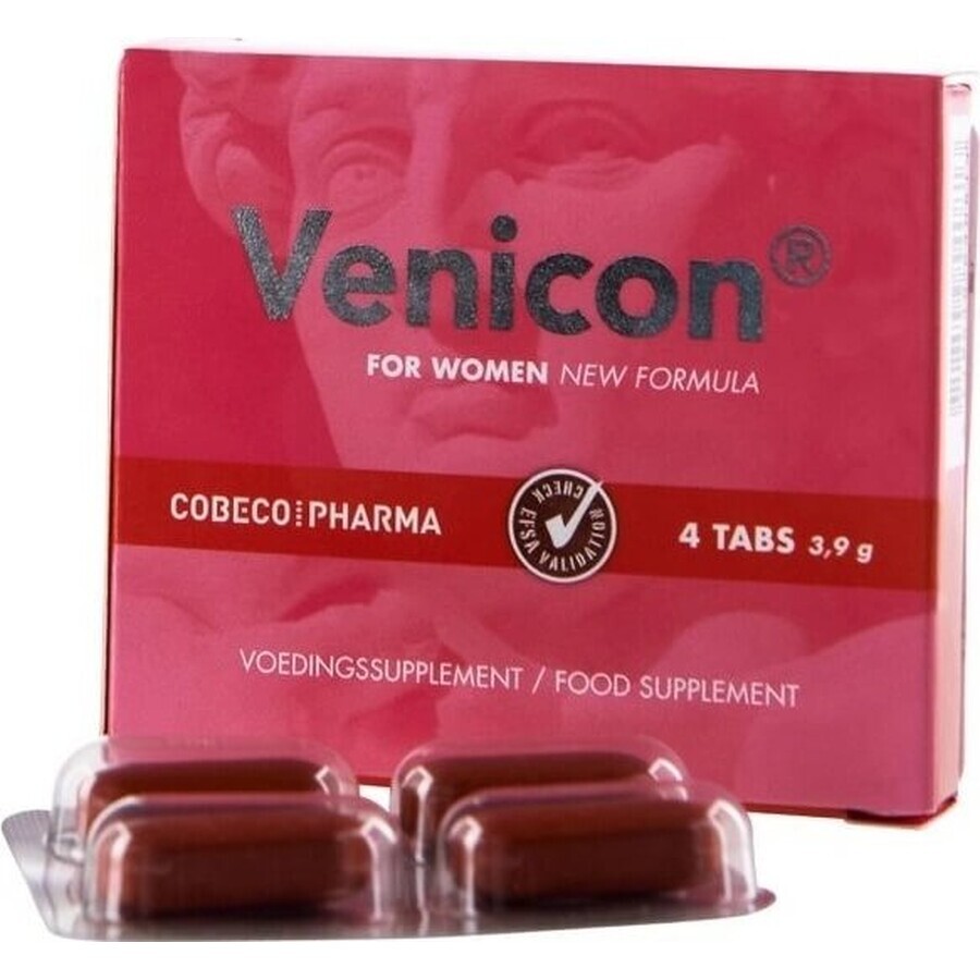 Cobeco comprimate afrodisiace Venicon Women 1×4 tbl, pentru femei