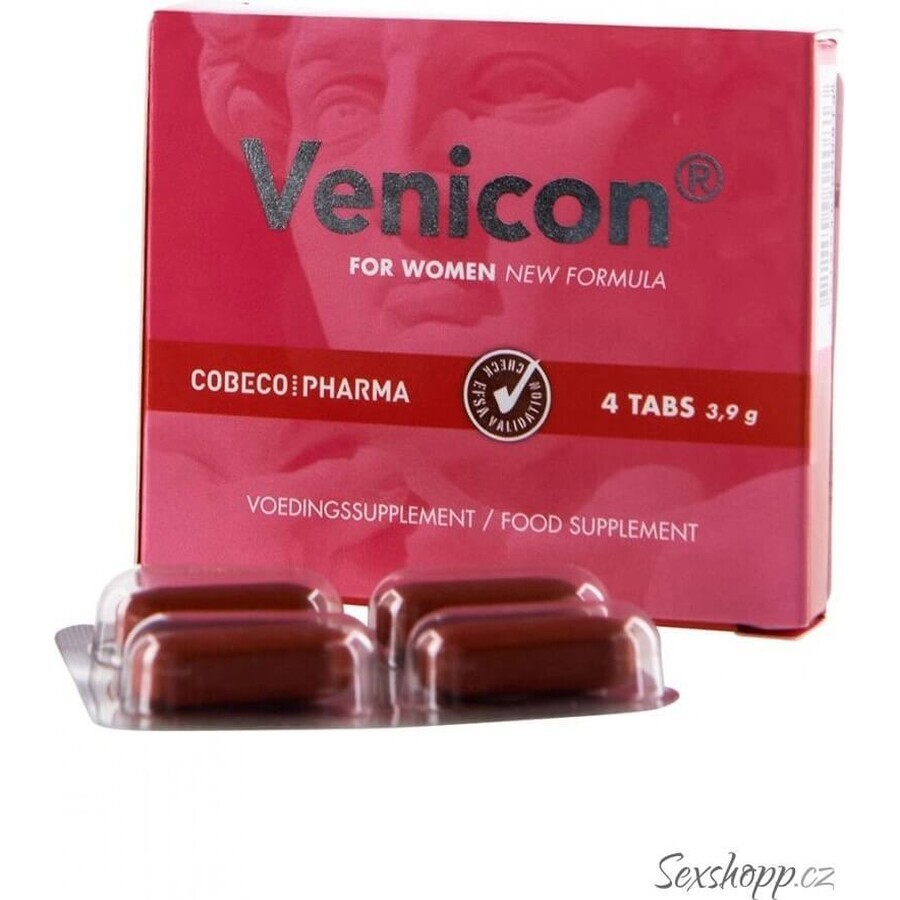 Cobeco comprimate afrodisiace Venicon Women 1×4 tbl, pentru femei