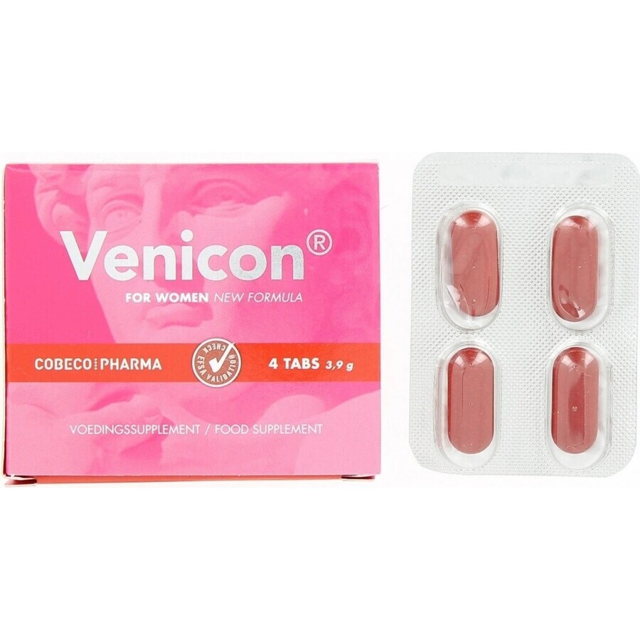 Cobeco comprimate afrodisiace Venicon Women 1×4 tbl, pentru femei