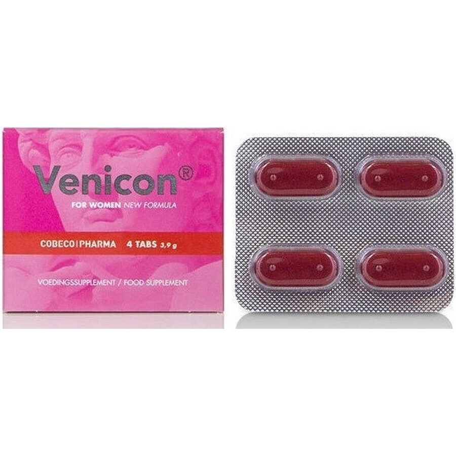 Cobeco comprimate afrodisiace Venicon Women 1×4 tbl, pentru femei