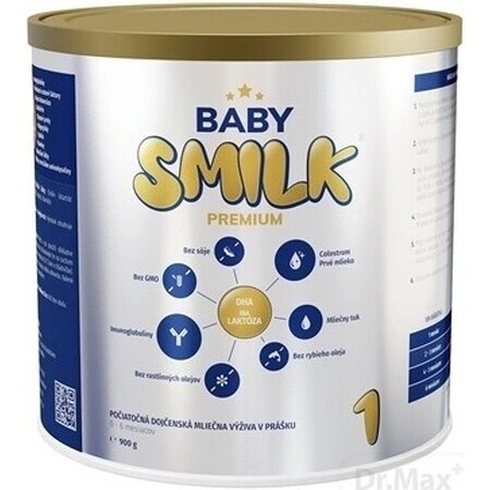 BABYSMILK PREMIUM 1 leche en polvo para lactantes con calostro (0 - 6 meses) 1×900 g, leche para lactantes desde el nacimiento