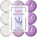 BOLSIUS Sensilight LAVENDER Tea Lights Sensilight LAVENDER 1×9 pezzi, tricolore