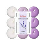 BOLSIUS Sensilight LAVENDER Tea Lights Sensilight LAVENDER 1×9 pezzi, tricolore