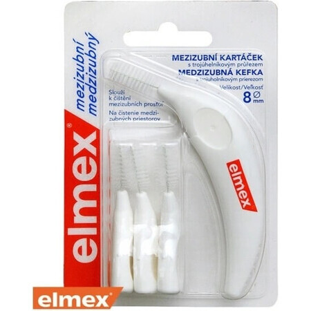 ELMEX INTERDENTAL NO.8 WHITE 1x4 buc, perii interdentare