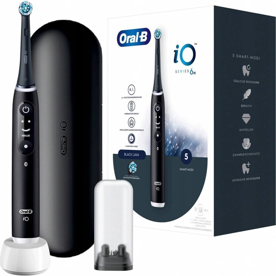 Oral B Oral B iO Series 6 Nero 1×1 Spazzolino elettrico, spazzolino elettrico