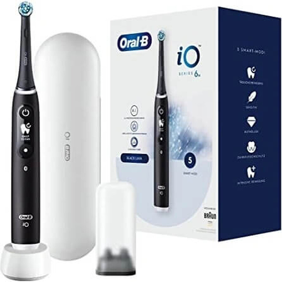 Oral B Oral B iO Series 6 Nero 1×1 Spazzolino elettrico, spazzolino elettrico