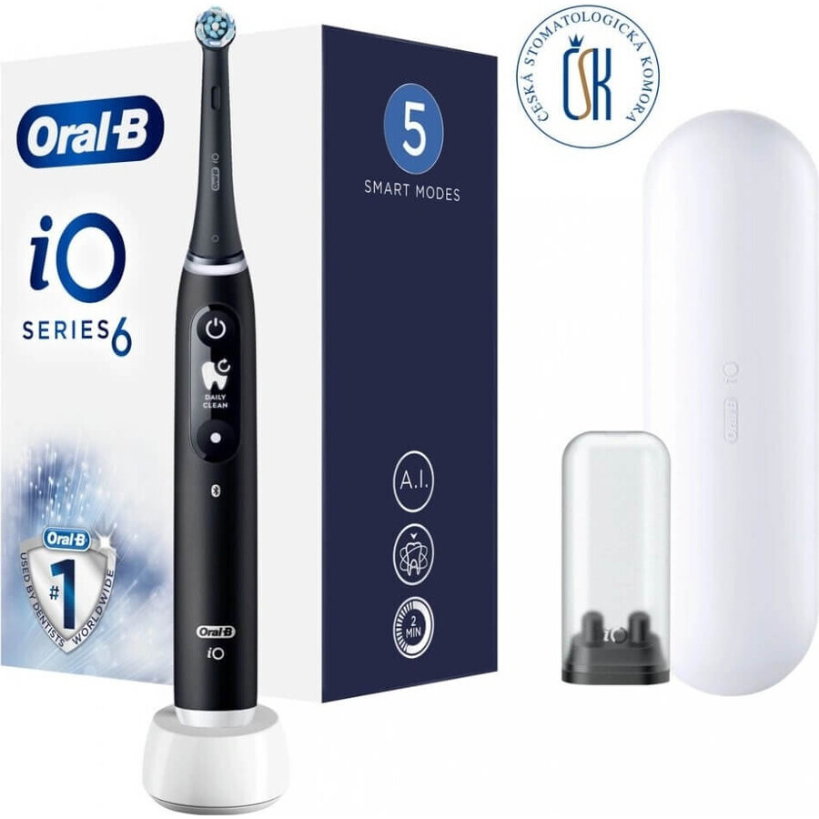 Oral B Oral B iO Series 6 Nero 1×1 Spazzolino elettrico, spazzolino elettrico