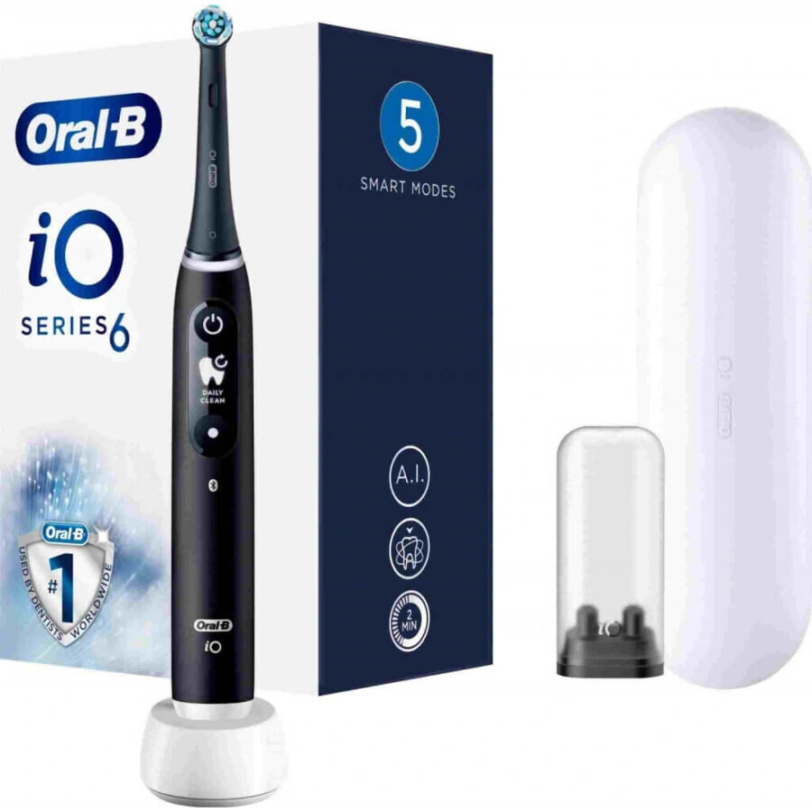 Oral B Oral B iO Series 6 Nero 1×1 Spazzolino elettrico, spazzolino elettrico