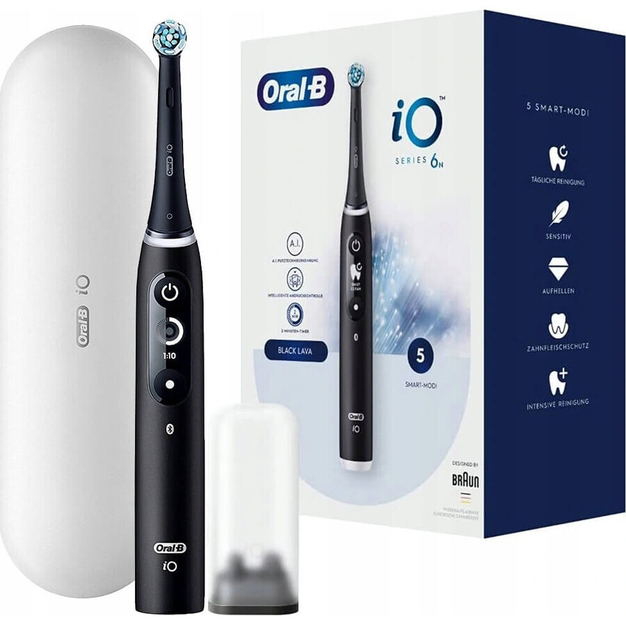 Oral B Oral B iO Series 6 Nero 1×1 Spazzolino elettrico, spazzolino elettrico