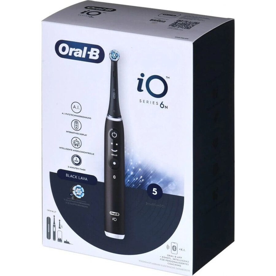 Oral B Oral B iO Series 6 Nero 1×1 Spazzolino elettrico, spazzolino elettrico