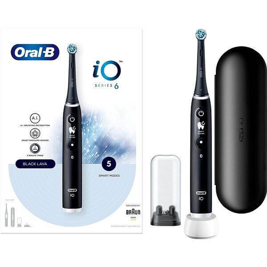 Oral B Oral B iO Series 6 Nero 1×1 Spazzolino elettrico, spazzolino elettrico