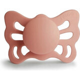 FRIGG Butterfly Anatomical Silicone Soother Pretty in Peach, 0-6m 1×1 buc, suzetă din silicon