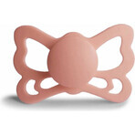 FRIGG Butterfly Schmetterling Anatomischer Silikonschnuller Pretty in Peach, 0-6m 1×1 Stück, Silikonschnuller