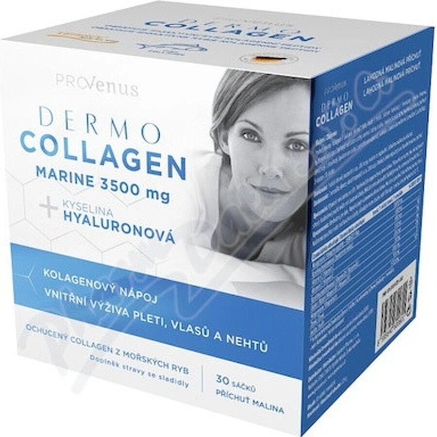 DermoCollagen Marine 3500 mg ProVenus 1×30 piezas, sabor frambuesa