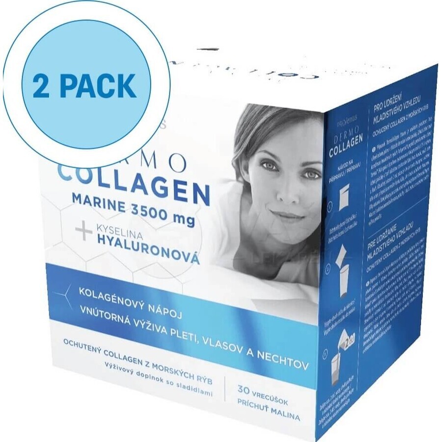 DermoCollagen Marine 3500 mg ProVenus 1×30 piezas, sabor frambuesa