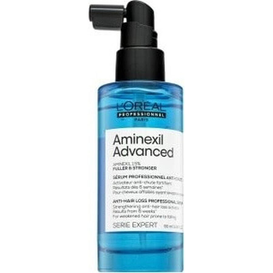 L'Oréal Professionnel Sérum activador contra la caída del cabello Aminexil Advanced Fuller & Strong er Strength Ening 1×90 ml, sérum contra la caída del cabello