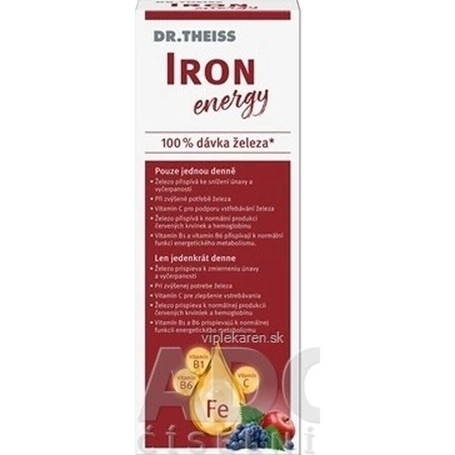 Dr Theiss Iron Energy 1×250 ml, integratore alimentare