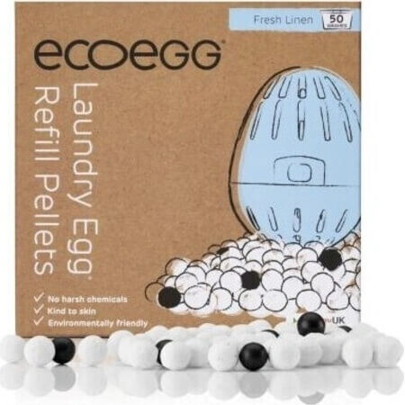 Ecoegg Cartouche d'oeufs de lavage - 50 lavages coton 1×1 pc, cartouche pour 50 lavages