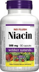 WEBBER NATURALS Niacin B3 500 mg nealergenic! 1&#215;90 cps, supliment alimentar