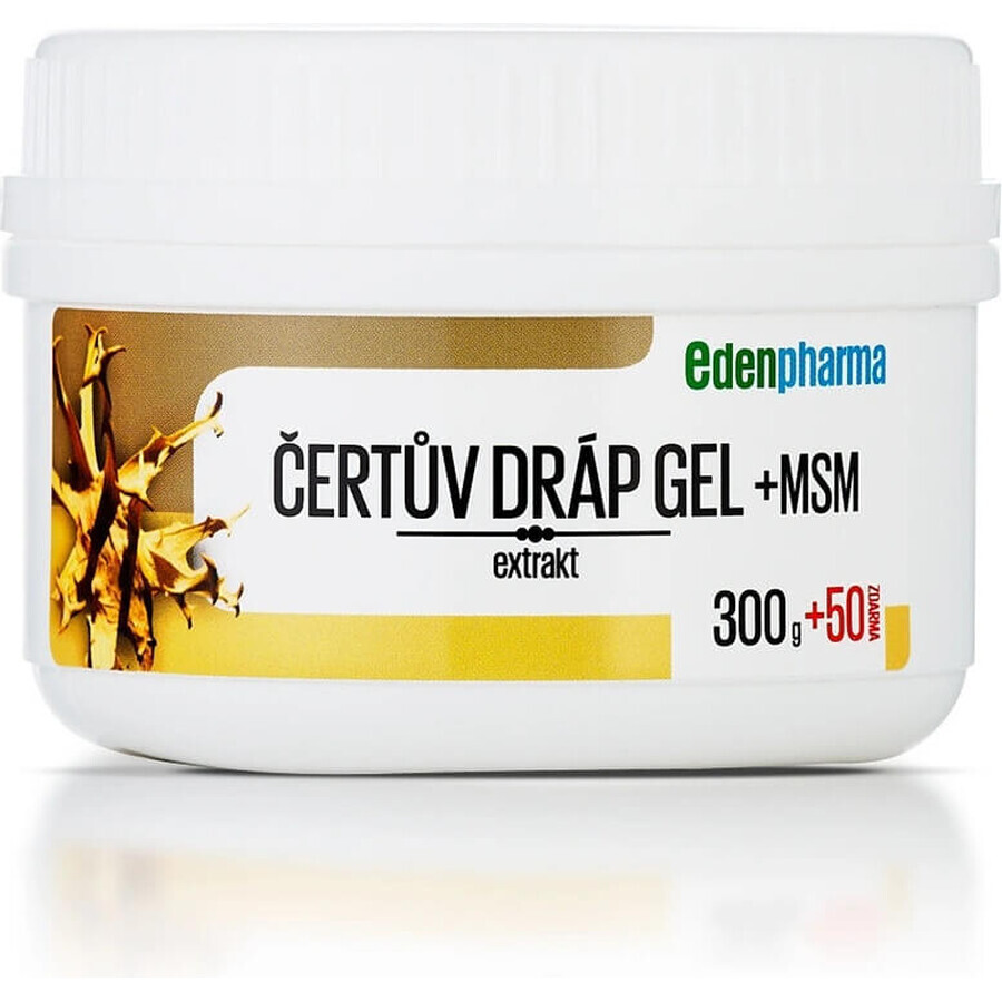 EDENPharma Gheara diavolului gel + MSM 1×350 g, supliment alimentar