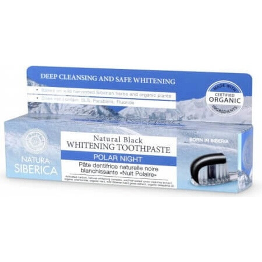 Natura Siberica whitening toothpaste black "Polar Night" 1×100 g, toothpaste