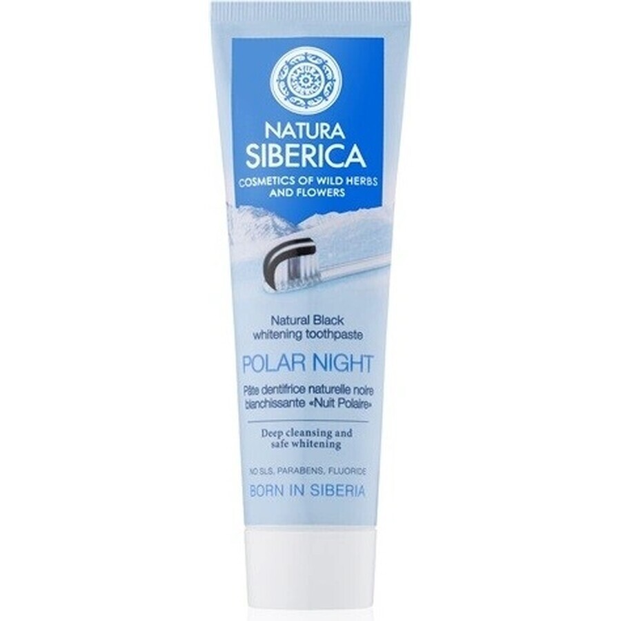 Natura Siberica whitening toothpaste black "Polar Night" 1×100 g, toothpaste