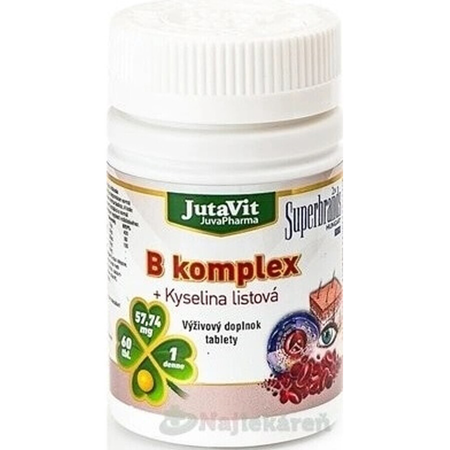 JutaVit B-complex + acid folic tbl 1x60 buc