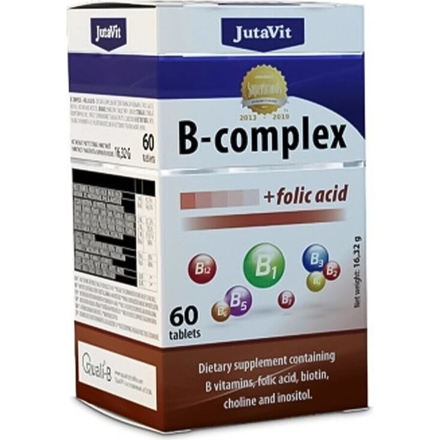 JutaVit B-complex + acid folic tbl 1x60 buc