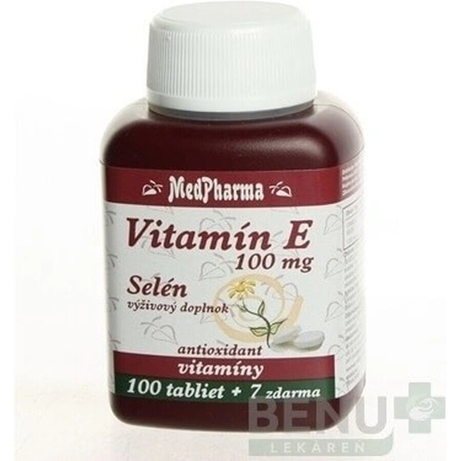 MedPharma VITAMINE E 100 1×107 cps, complément alimentaire