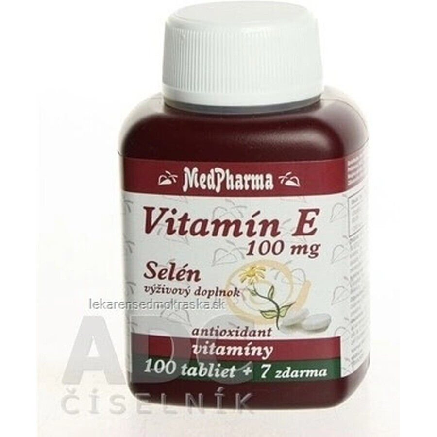 MedPharma VITAMINE E 100 1×107 cps, complément alimentaire