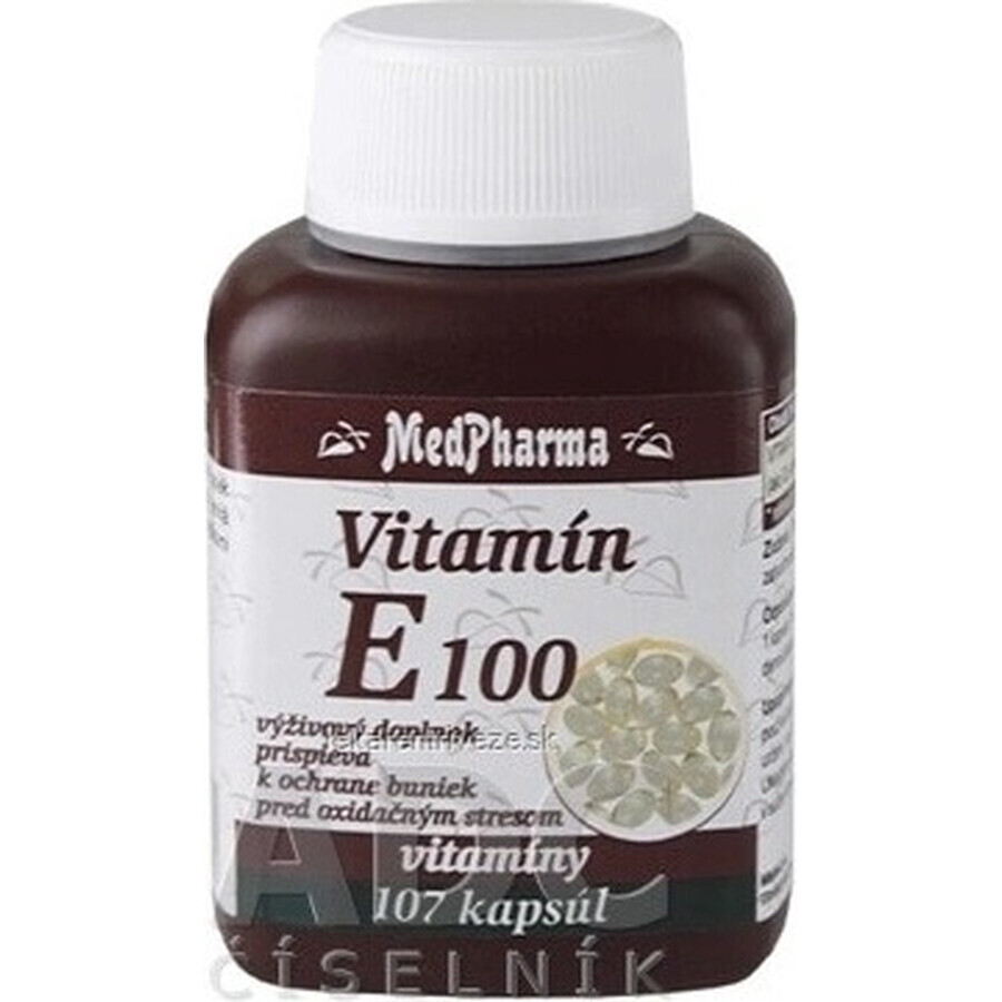 MedPharma VITAMINE E 100 1×107 cps, complément alimentaire