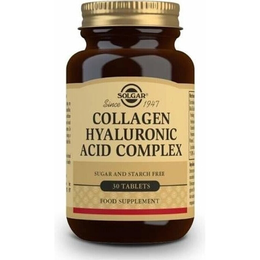 Solgar Collagen Hyaluronic Acid Complex Collagen and Hyaluronic Acid 30 tablets 1×30 tbl