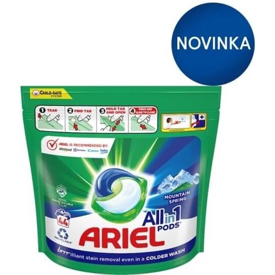 Ariel All-in-1 PODS Kleur, Wasgelcapsules, 44 Was 1×44st, Wasgelcapsules