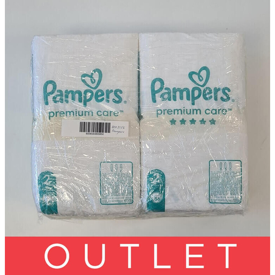 Pampers Premium MBP S2 224pcs (4-8kg) 1×224 pcs nappes