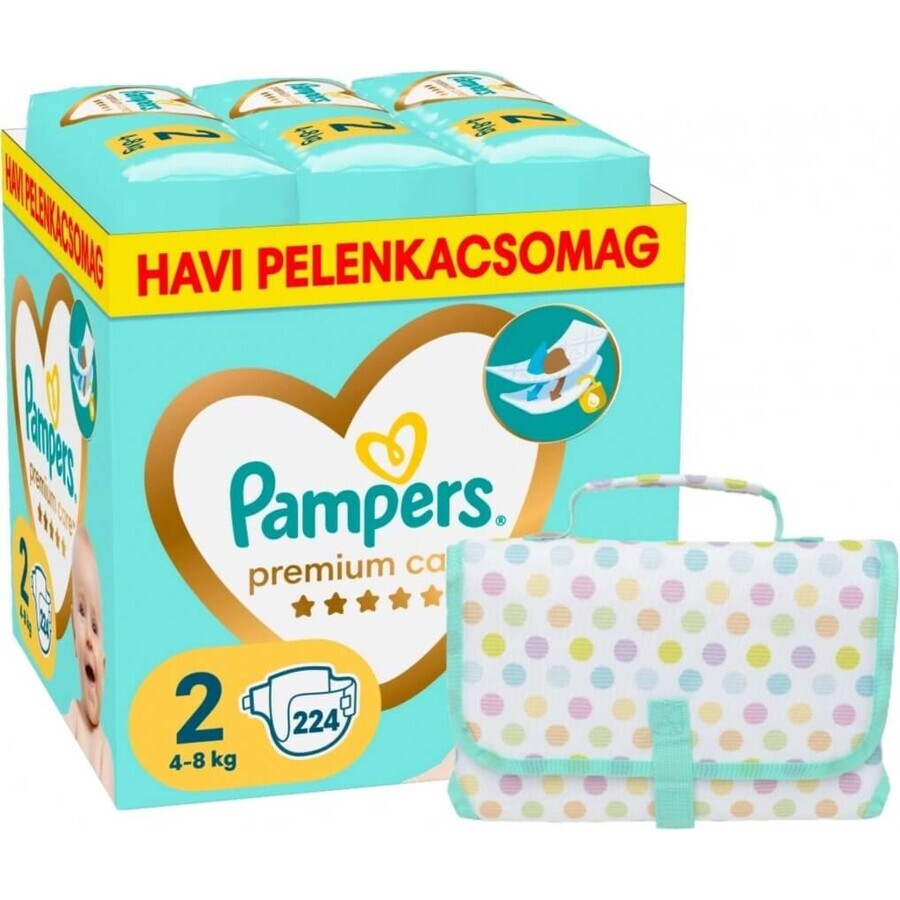 Pampers Premium MBP S2 224pcs (4-8kg) 1×224 pcs nappes