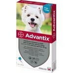 Advantix Spot-on pentru câini de la 4 la 10 kg (4 pipete) 4x1 ml