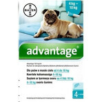 Advantix Spot-on pentru câini de la 4 la 10 kg (4 pipete) 4x1 ml