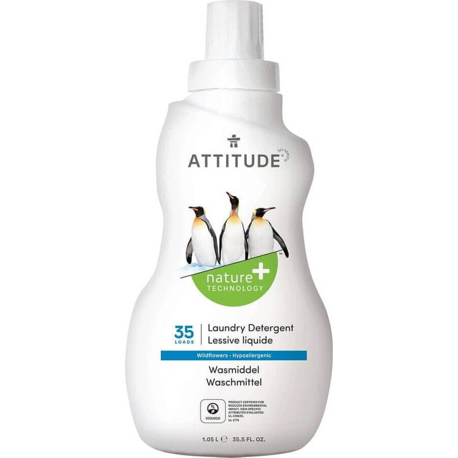 ATTITUDE Gel lavante con sabor a flor de prado 1×1050 ml, gel lavante