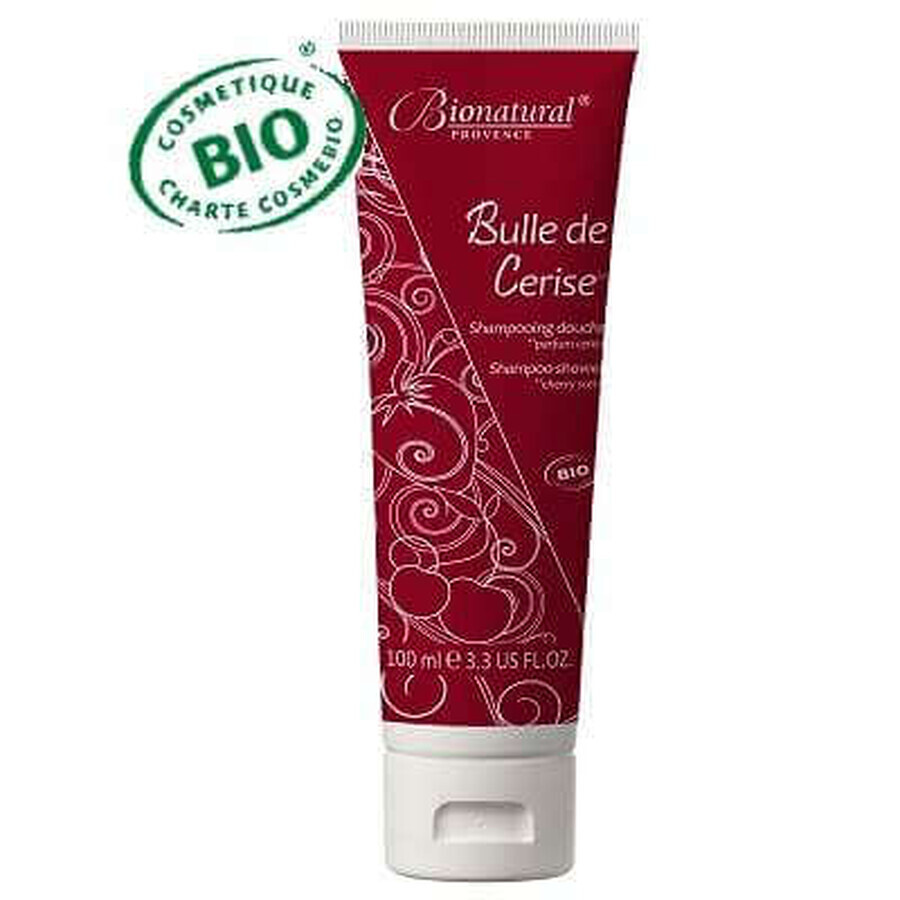 Șampon Bio și Gel de Duș cu Aloe Vera și Cireșe, 100ml, BioNatural