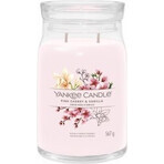 Yankee Candle Signature large candle Pink Cherry & Vanilla 1×567 g, bougie parfumée