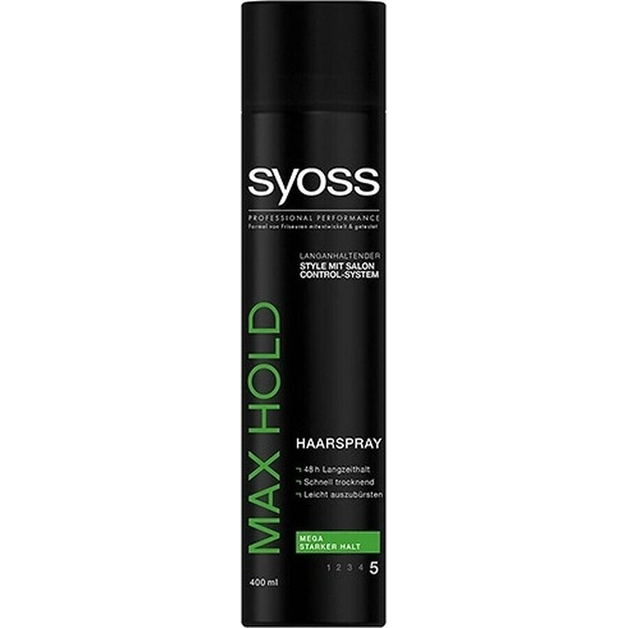 Spray de păr Syoss Max Hold 1×300 ml, fixativ